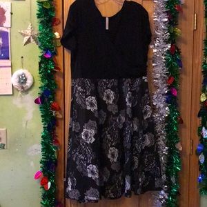 Black and floral dress